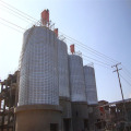 Homogenizing and conveying of raw materials silos