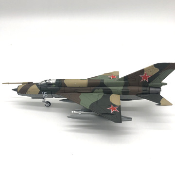 Sowjetische MiG -21 (Fischbedbe) Jet Fighter Flugzeugmodell - Dascast Metallflugzeug