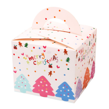 Custom Paper Small Cup Cake Boxes with Handle