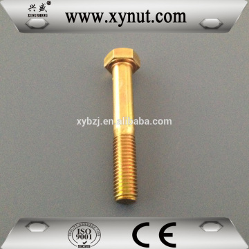 China factory made DIN931 half thread grade8.8 ZP high strength bolt with nut