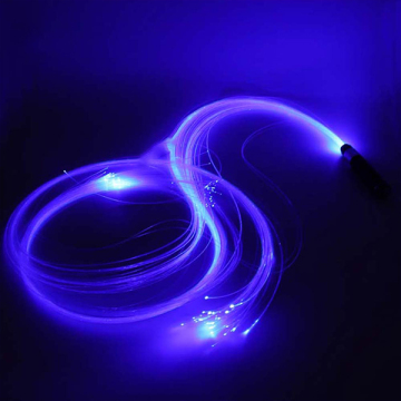 Chicote de fibra óptica de dança atraente em cores RGB 8