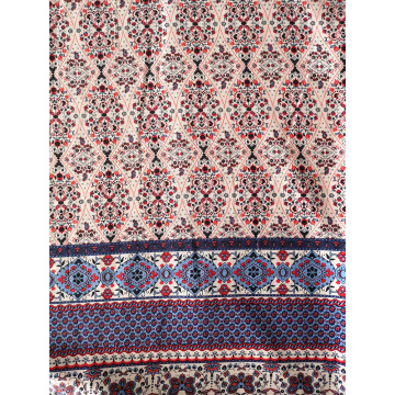 Border Design Rayon Challis 30S Printing Woven Fabric