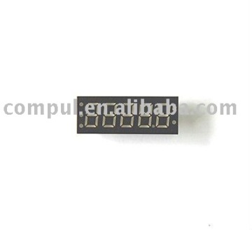 0.36 Inch five digits 7 Segment LED Display with Low Power Consumption