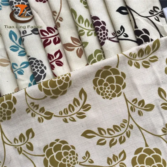 flock fabric for curtain and sofa