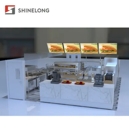 Fast Food Equipment Burger Chicken Fast Food Kiosk Restaurant Equipment