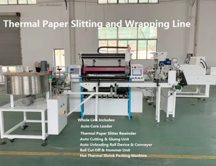 Thermal Cash Register Paper Roll Slitting Rewinding Machine