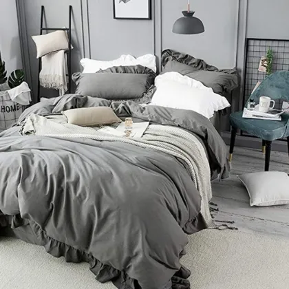 Cotton Ruffles Design Duvet Covers