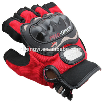 men's motorcycle 3d sport motocross leather pro-biker half finger gloves