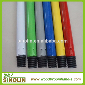 paint covered metal mop handle