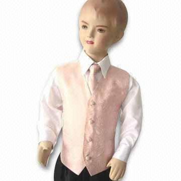 Children's Vest, Made of 100% Microfiber, Various Designs and Colors are Available