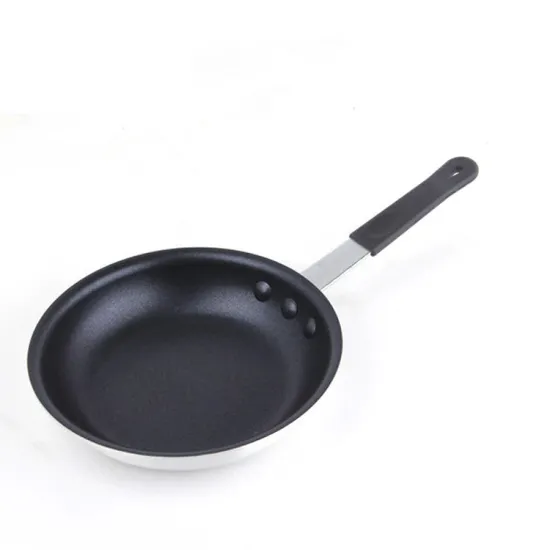 outdoor camping hiking easy clean Skillets Aluminum Non-stick Frying Pan with Silicone Handle