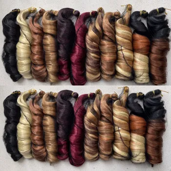 French Curl Synthetic Ponytail Hair Extensions: Wholesale Options in 12, 18, 22, and 28 Inch Lengths