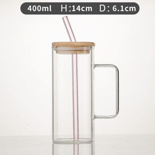 Garrafa de água de vidro de vidro de vidro alto personalizável