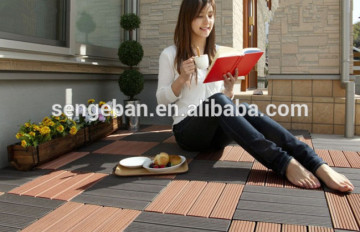Bathroom interlocked WPC cheap deck tile.
