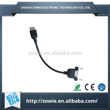 Screw mountable USB extension cable for wallplate