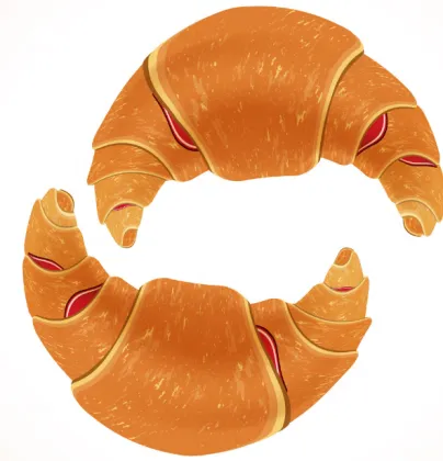 CE Approved Full Automatic Croissant Bread Production Line