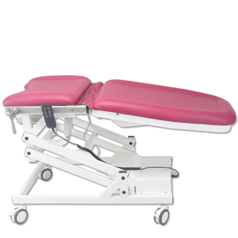 Medical electric portable gynecological exam chair