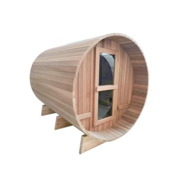 Wood Burning Barrel Sauna for Outdoor Use