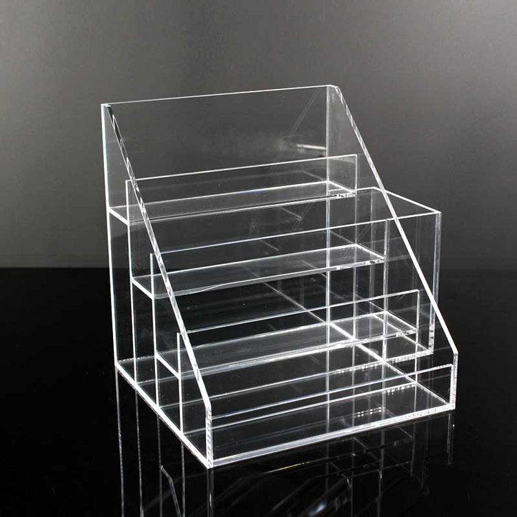 A 4or0001 4 Tier Clear Acrylic Makeup Stand