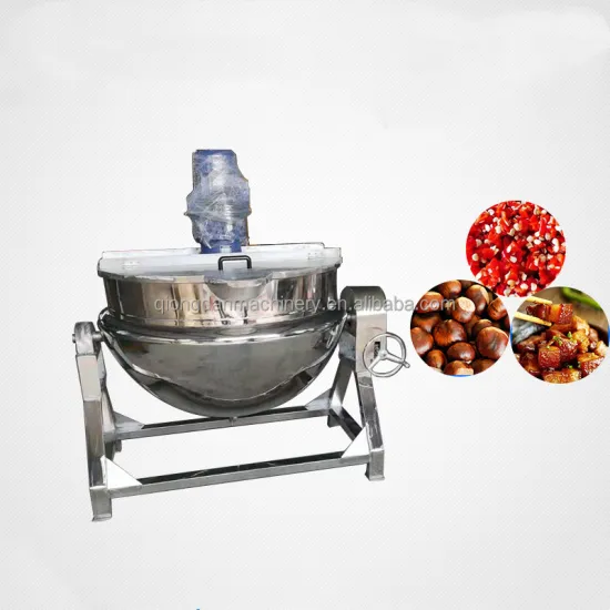 50L Gas Cooking Tilting Kettle with Stirrer for Industrial Hard Candy Production
