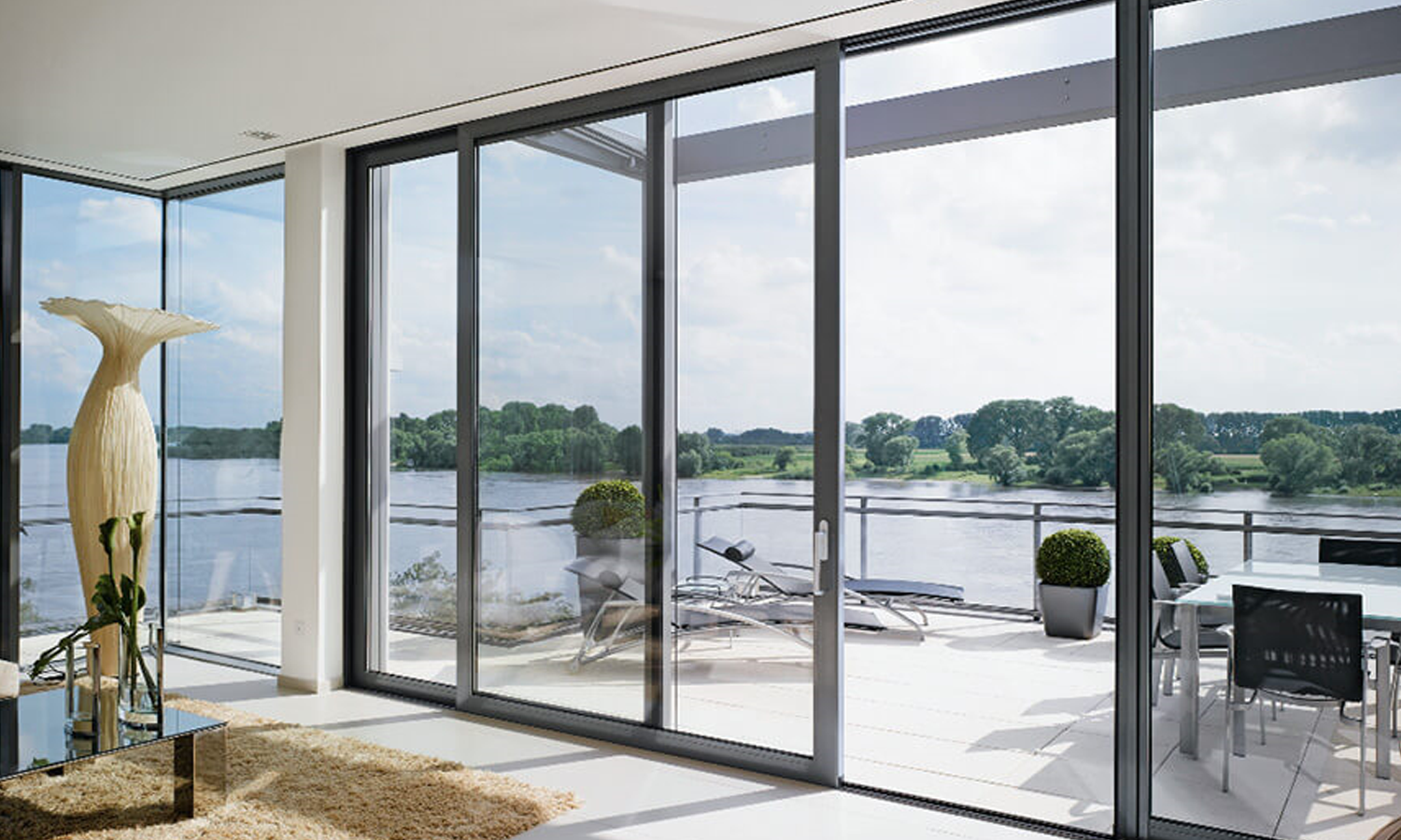 Double Glazed Patio Doors with Security Screen