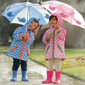 High quality fire resistant PVC child rainwear