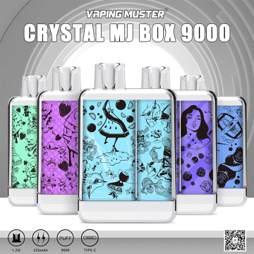 Crystal MJ Box Vape 9000 sbuffi