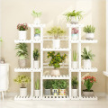 Wood Shelf Display Stand Flowers Rack For Garden