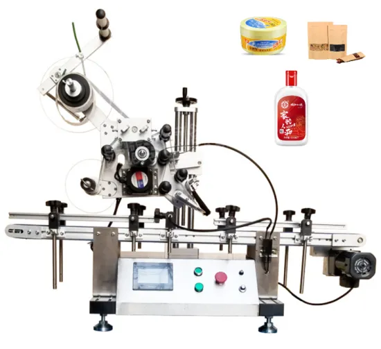Automatic Socks Package Labeling Machine for Flat Pouch Top Application