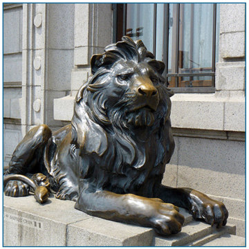 High Quality Life Size BronzeGarden Lion Statues For Sale