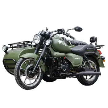 300cc Gas Motorcycle with Sidecar and Chain for Sale