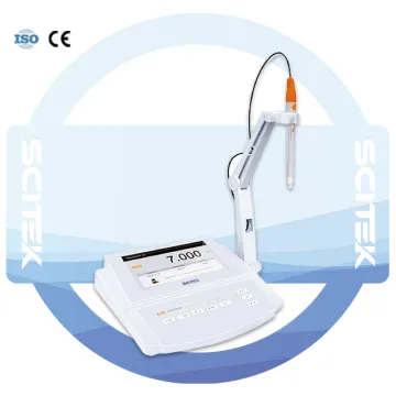 SCITEK Lab Benchtop pH Meter: Customizable 15 Function Parameters for pH Measurement (2.000-20.000pH)