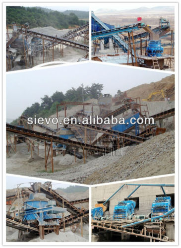 stone crushing production line (plant capacity:100-120 t/h )