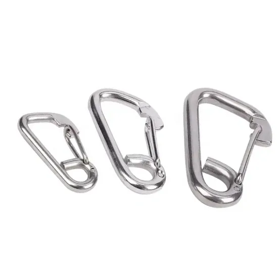Wholesale Security Buckles: Spring Hooks, Keychains & 304 Stainless Steel Carabiners with Easy Snap Hooks