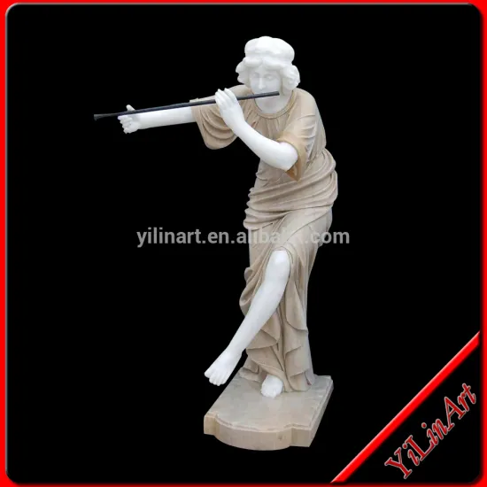 Hand carved Yellow marble nude sculpture woman (YL-R125)