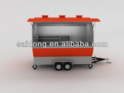 2014 latest new type SSD-100 mobile food kiosk catering trailer