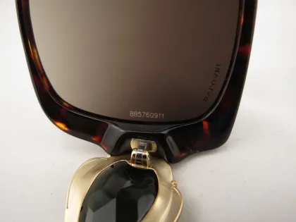 Colorful Frame Smoke Lens Brand Name Sun Glasses For Women Bvlgari 8081 851/13 59-17 135