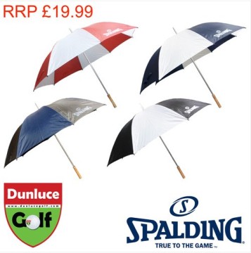 Manual Promotional Wooden Rainshade Golf Umbrella (Windproof)