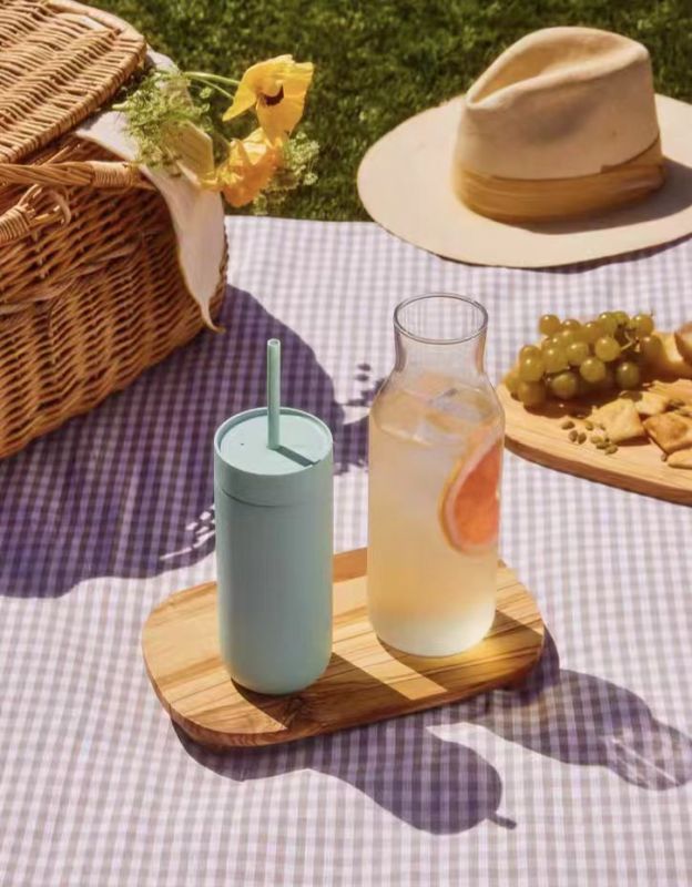 Colorful Reusable Straw Mugs