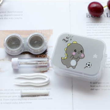 NEW Mini Cartoon Contact Lens Case Cute Eyes Contact Lens Container Box Contact Lenses Holder Storage Box Case Travel Kit