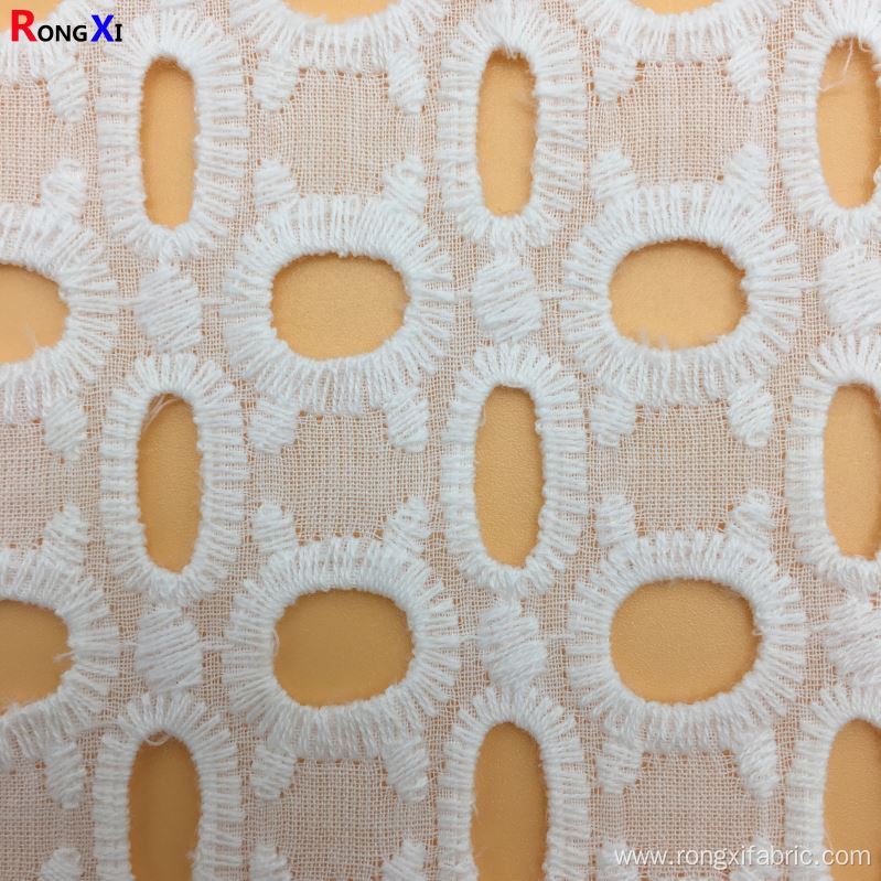 Professional Cotton Single Jersey Fabric eyelet fabric