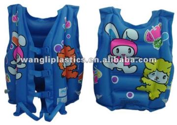 2012 Best Sale PVC Inflatable Swimming Life Jacket Vest for Kids and Adults