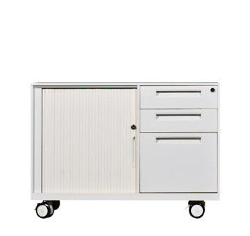 Tambour Door 3-drawer Mobile Pedestal