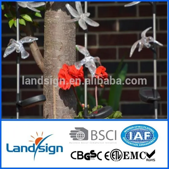 Hot sale plastic led solar humming bird stick light in garden lights