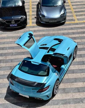 PET Cloud Dream Blue Car vinyl wrap sticker