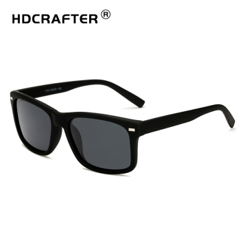 New Polarized Classic Sunglasses for Men - Black Square Eyewear for Driving and Outdoors
