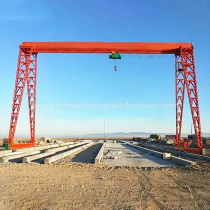 ZPMC Small Rail-mounted Gantry Crane - 10t to 16t Single Girder with Large Span