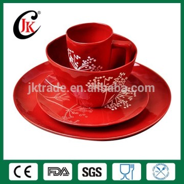 Wholesale 16pcs custom cheap ceramic stoneware dinnerware