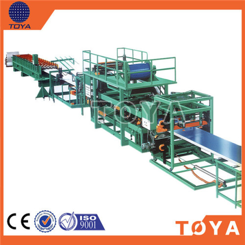 China Factory color steel sandwich panel machine equipmen Certificated by CE