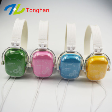 Candy color headphones headset promotion kids headphone from factory